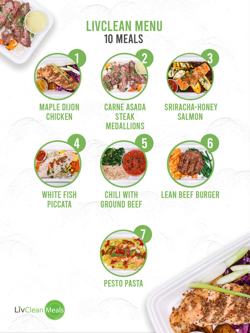 MIX & MATCH 10 WEEKLY LIVCLEAN MEALS PLAN
