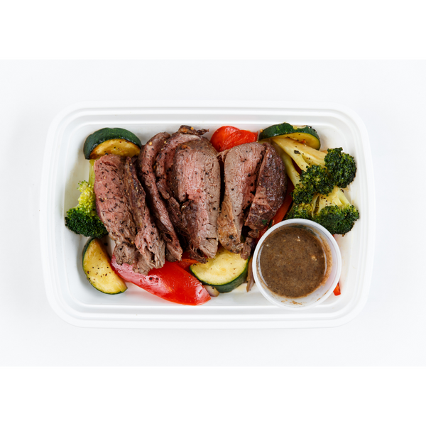 LL 4.4 Peppercorn Steak with Sauteed Vegetables (GF, DF)