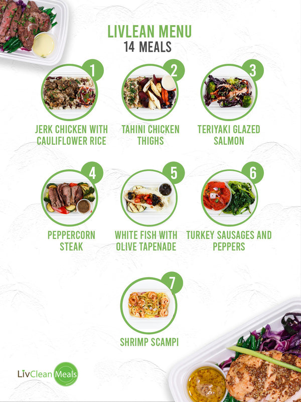 MIX & MATCH 14 WEEKLY LIVLEAN MEALS PLAN