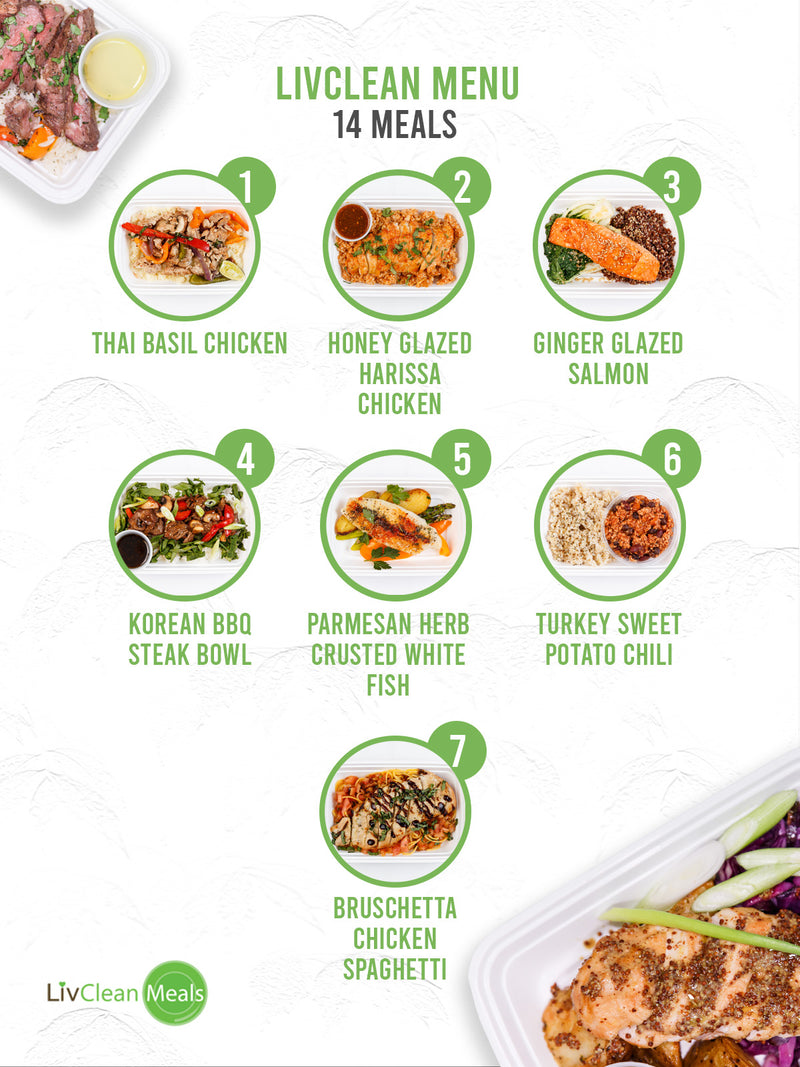 MIX & MATCH 14 WEEKLY LIVCLEAN MEALS PLAN