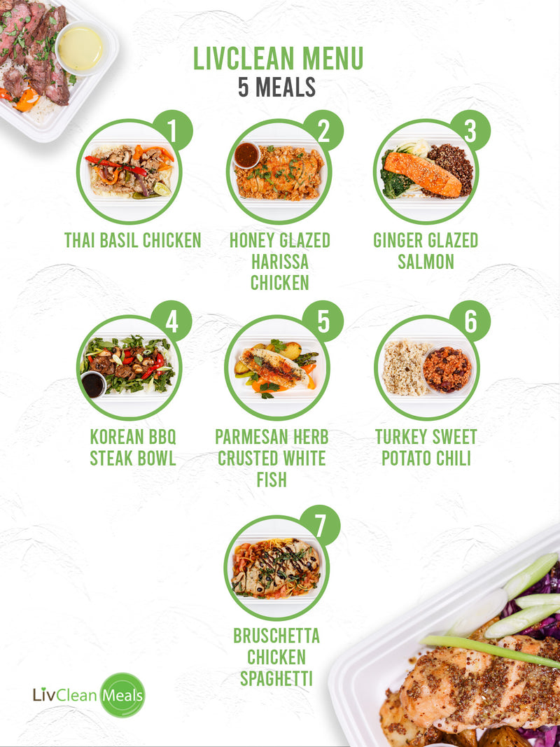 MIX & MATCH 5 WEEKLY LIVCLEAN MEALS PLAN