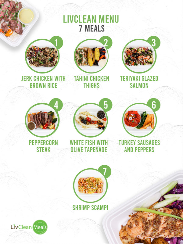 MIX & MATCH 7 WEEKLY LIVCLEAN MEALS PLAN