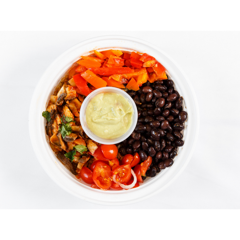 (LG 1.6) Portobello Fajita Bowls with Guacamole