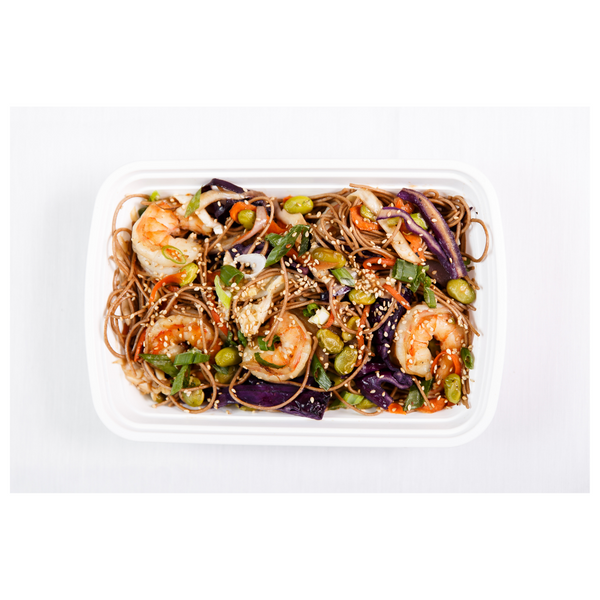 LC 3.7 Grilled Shrimp Soba Noodles with Miso Vinaigrette (GF, DF)