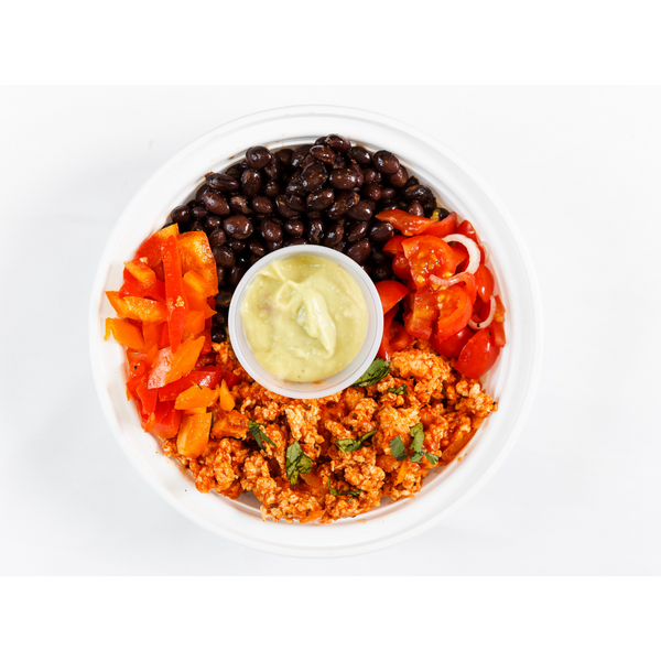 (LC 1.6) Turkey Fajita Bowls with Guacamole