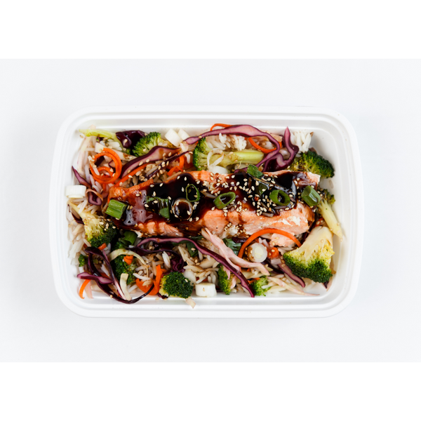 LC 4.3 Teriyaki Glazed Salmon with Ginger Rice (GF, DF)